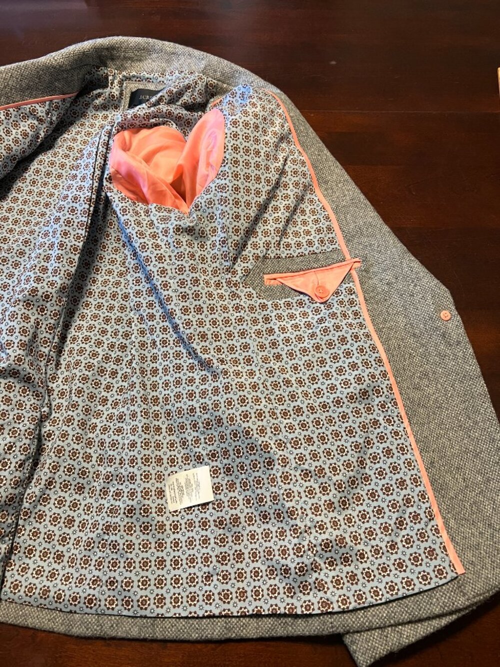 J CREW CAMPBELL BLAZER IN DONEGAL GRAY - Picture 6 of 12